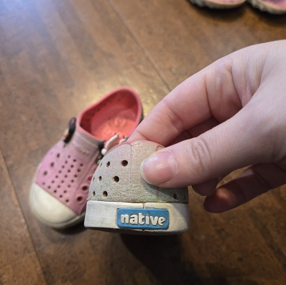 Native Shoes Jefferson Pink Shimmer Mermaid Size C5 - Picture 3 of 7